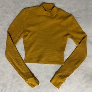 Aritzia TNA Waffle Knit Longsleeve XXS
